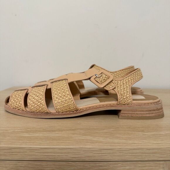 Dolce Vita Tan Woven Leather Fisherman Sandals 7.5. EUC - Picture 5 of 9